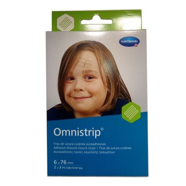 OMNISTRIP SUTURA CUTANEA ESTERIL 2 UNIDADES 76 MM X 6 MM
