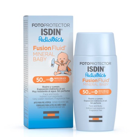 ISDIN FOTOPROTECTOR PEDIATRICS FUSION FLUID MINERAL BABY SPF 50  1 FRASCO 50 ML