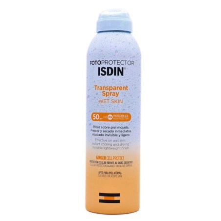 ISDIN FOTOPROTECTOR TRANSPARENT SPRAY WET SKIN SPF 50  1 ENVASE 250 ML