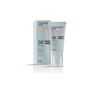 FOTOPROTECTOR ISDIN SPF 50+ DRY TOUCH BB CREAM  GEL CREMA 1 ENVASE 50 ML COLOR
