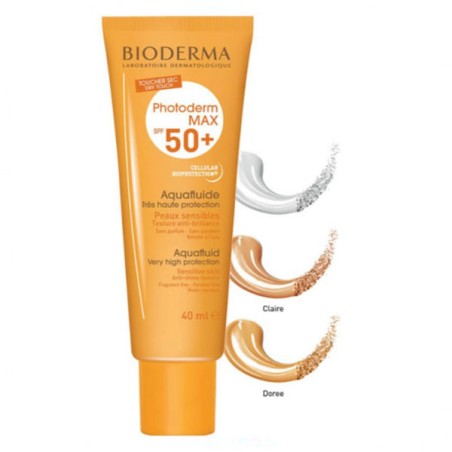 PHOTODERM MAX SPF 50+ AQUAFLUIDO BIODERMA 1 ENVASE 40 ML COLOR DORADO