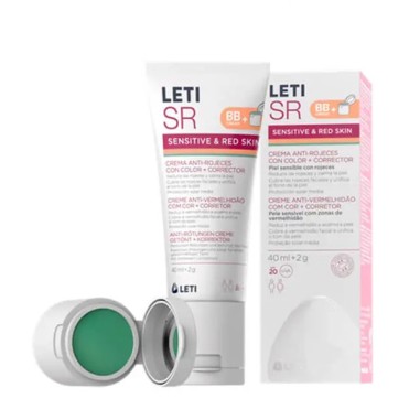 LETISR CREMA ANTI-ROJECES CON COLOR + CORRECTOR  1 ENVASE 40 ML + 1 ENVASE 2 G