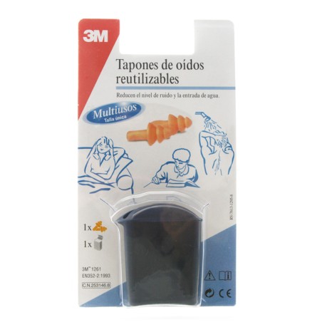 TAPONES OIDOS SILICONA 3M AGUA 2 UNIDADES