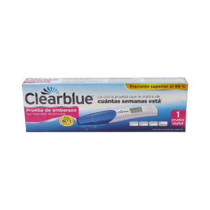 TEST DE EMBARAZO DIGITAL CON INDICADOR DE SEMANAS CLEARBLUE 1 UNIDAD