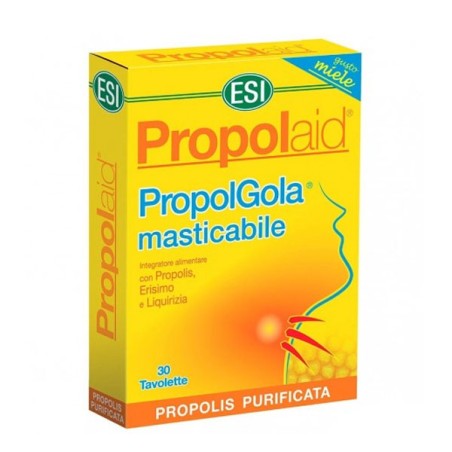PROPOLAID PROPOLGOLA MASTICABLE ESI 30 TABLETAS SABOR MIEL
