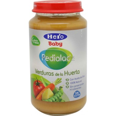 HERO BABY HERVIDO VERDURITAS DE LA HUERTA  1 TARRO 235 G