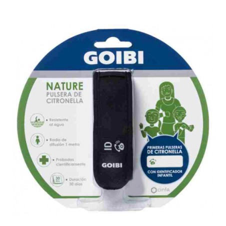 GOIBI PULSERA DE CITRONELLA NATURE  1 PULSERA NEGRA