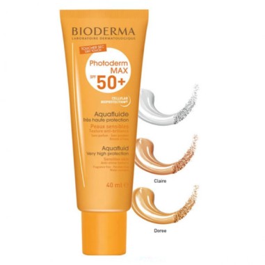 PHOTODERM MAX SPF 50+ AQUAFLUIDO BIODERMA 1 ENVASE 40 ML COLOR CLARO