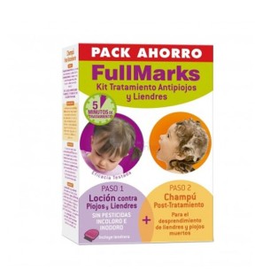 FULLMARKS ANTIPIOJOS Y LIENDRES CHAMPU + LOCION PEDICULICIDA 1 ENVASE 100 ML + 1 ENVASE 150 ML K