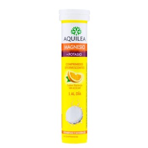 AQUILEA MAGNESIO+ POTASIO  14 COMPRIMIDOS EFERVESCENTES SABOR NARANJA