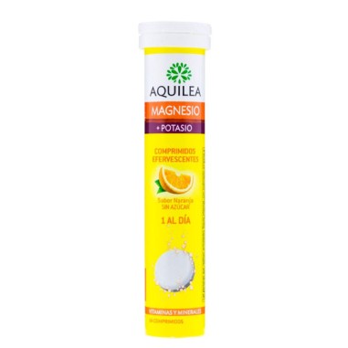 AQUILEA MAGNESIO+ POTASIO  14 COMPRIMIDOS EFERVESCENTES SABOR NARANJA