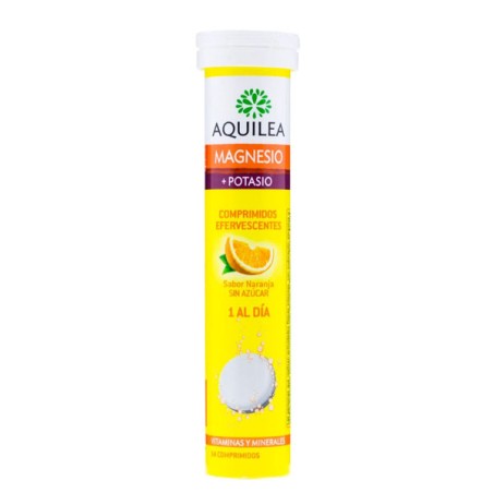 AQUILEA MAGNESIO+ POTASIO  14 COMPRIMIDOS EFERVESCENTES SABOR NARANJA