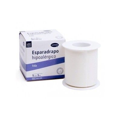 ESPARADRAPO HIPOALERGICO HARTMANN TELA 1 UNIDAD 5 M X 2,5 CM