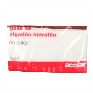 GASA ALGODON HIDROFILO NO ESTERIL ACOFAR 1 UNIDAD 1 M2