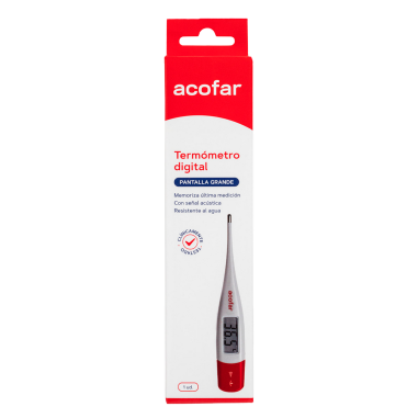 TERMOMETRO DIGITAL ACOFAR 1 UNIDAD PANTALLA GRANDE