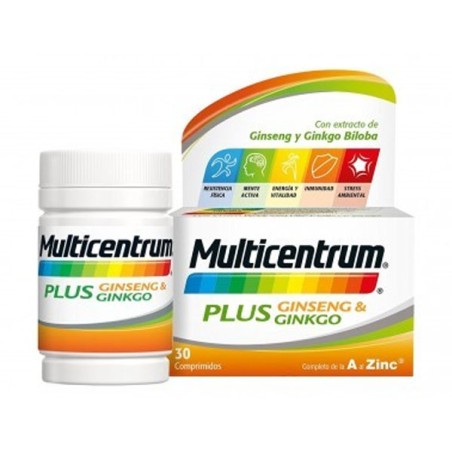 MULTICENTRUM PLUS GINSENG Y GINKGO  30 COMPRIMIDOS