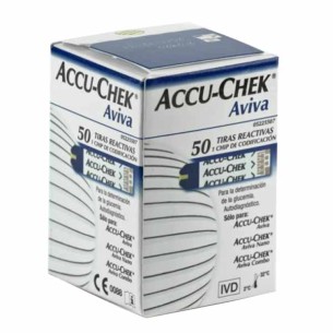 TIRAS REACTIVAS GLUCEMIA ACCU-CHEK AVIVA 50 UNIDADES