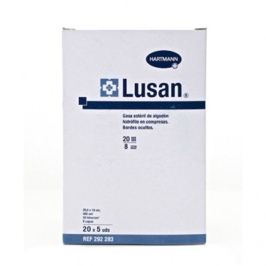 GASA ESTERIL ALGODON HIDROFILO COMPRESAS LUSAN 5 SOBRES 5 UNIDADES