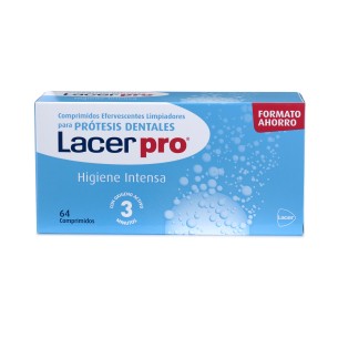 LACERPRO LIMPIEZA PROTESIS DENTAL 64 COMPRIMIDOS EFERVESCENTES