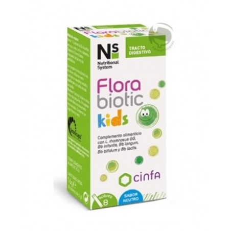 NS FLORABIOTIC KIDS RECUPERADOR INSTANT  8 SOBRES 2 G SABOR NEUTRO