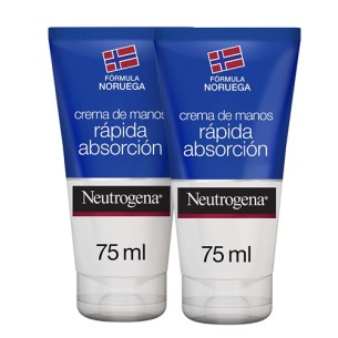 NEUTROGENA FORMULA NORUEGA CREMA DE MANOS RAPIDA ABSORCION  2 UNIDADES 75 ML