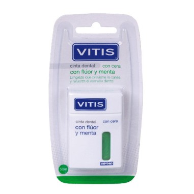 VITIS CINTA DENTAL CON FLUOR Y MENTA  50 M