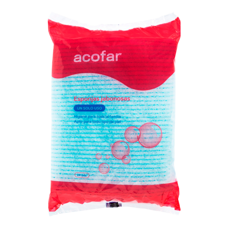 ACOFAR ESPONJAS JABONOSAS DESECHABLES  24 ESPONJAS