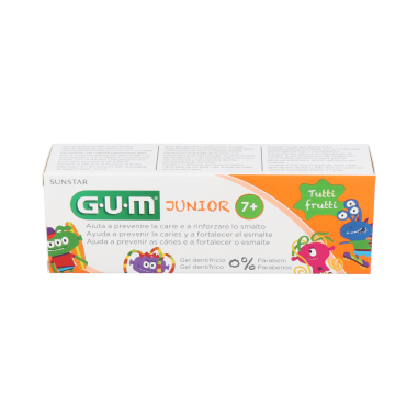 GUM JUNIOR GEL DENTRIFICO  1 ENVASE 50 ML SABOR FRESA
