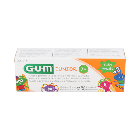 GUM JUNIOR GEL DENTRIFICO  1 ENVASE 50 ML SABOR FRESA