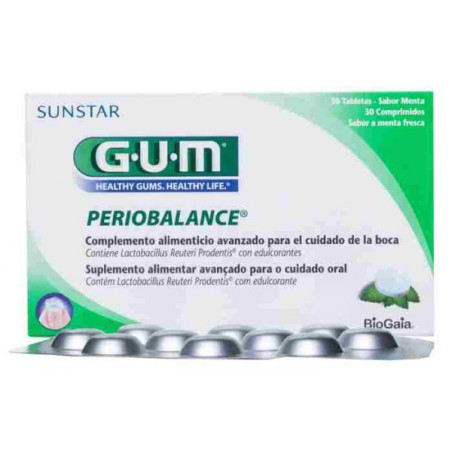 GUM PERIOBALANCE  30 COMPRIMIDOS SABOR MENTA FRESCA