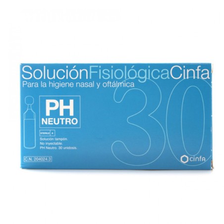 SV SOLUCION FISIOLOGICA  30 UNIDADES MONODOSIS 5 ML