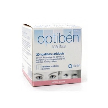 OPTIBEN TOALLITA CON LOCION LIMPIADORA HIGIENE  30 UNIDADES