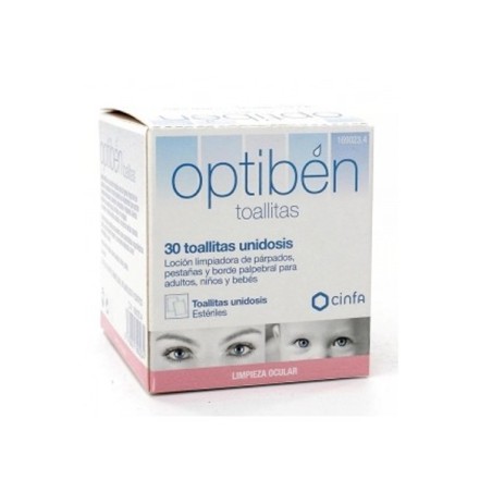 OPTIBEN TOALLITA CON LOCION LIMPIADORA HIGIENE  30 UNIDADES