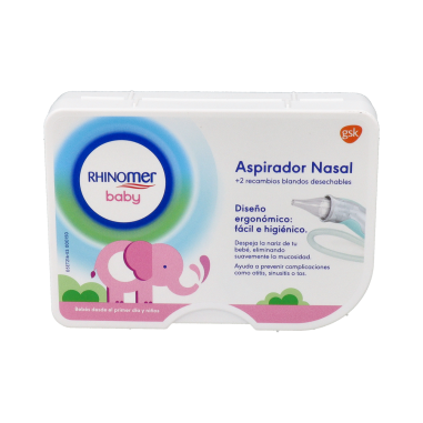 ASPIRADOR NASAL RHINOMER BABY 1 UNIDAD + 2 RECAMBIOS