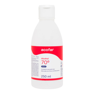 ALCOHOL 70º ACOFAR 1 FRASCO 250 ML