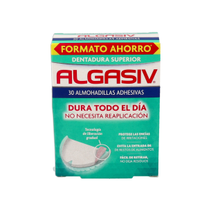 ALGASIV ALMOHADILLAS ADHESIVAS PROTESIS 30 UNIDADES SUPERIORES