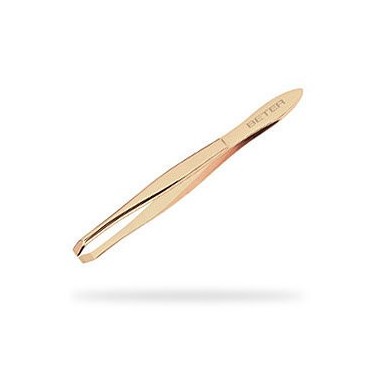 PINZAS DEPILAR BETER P CANGREJO DORADA 9.3 CM