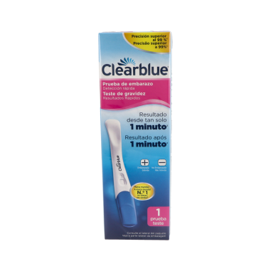 TEST DE EMBARAZO DETECCION RAPIDA CLEARBLUE 1 UNIDAD