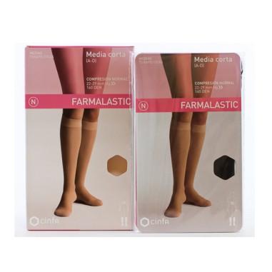 MEDIA CORTA (A-D) COMPRESION FUERTE FARMALASTIC TALLA EXTRA GRANDE