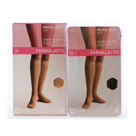 MEDIA CORTA (A-D) COMPRESION FUERTE FARMALASTIC TALLA EXTRA GRANDE