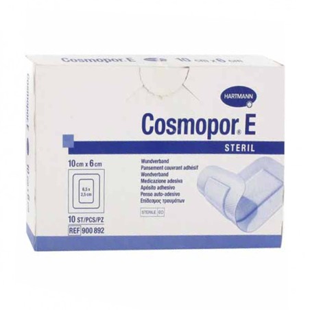APOSITO ESTERIL COSMOPOR E 10 UNIDADES 10 X 6 CM