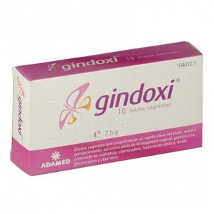 GINDOXI  10 OVULOS VAGINALES 2.5 G