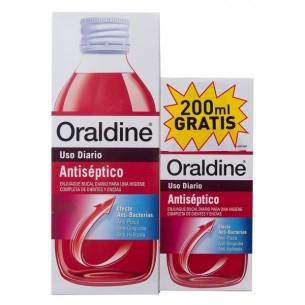 ORALDINE ANTISEPTICO  1 ENVASE 400 ML + 1 ENVASE 200 ML PACK