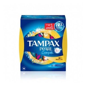 TAMPAX COMPAK PEARL  20 UNIDADES REGULAR