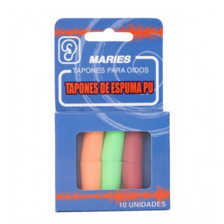 TAPONES OIDOS ESPUMA PU MARIES FOCUS 10 UNIDADES