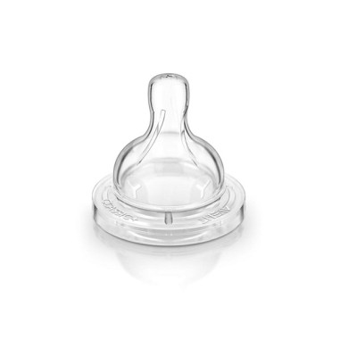 TETINA SILICONA ALIMENTOS ESPESOS AVENT PHILIPS + 6 MESES 2 UNIDADES