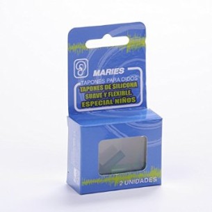 TAPONES OIDOS SILICONA MARIES KIDS 2 UNIDADES CON APLICADOR NIÑO
