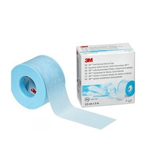 ESPARADRAPO HIPOALERGICO SILICONA 3M 1 ROLLO 5 M X 2,5 CM