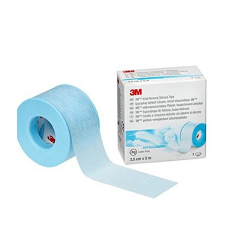 ESPARADRAPO HIPOALERGICO SILICONA 3M 1 ROLLO 5 M X 2,5 CM
