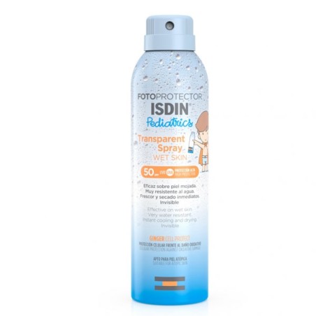ISDIN FOTOPROTECTOR PEDIATRICS TRANSPARENT SPRAY WET SKIN SPF 50  1 ENVASE 250 ML